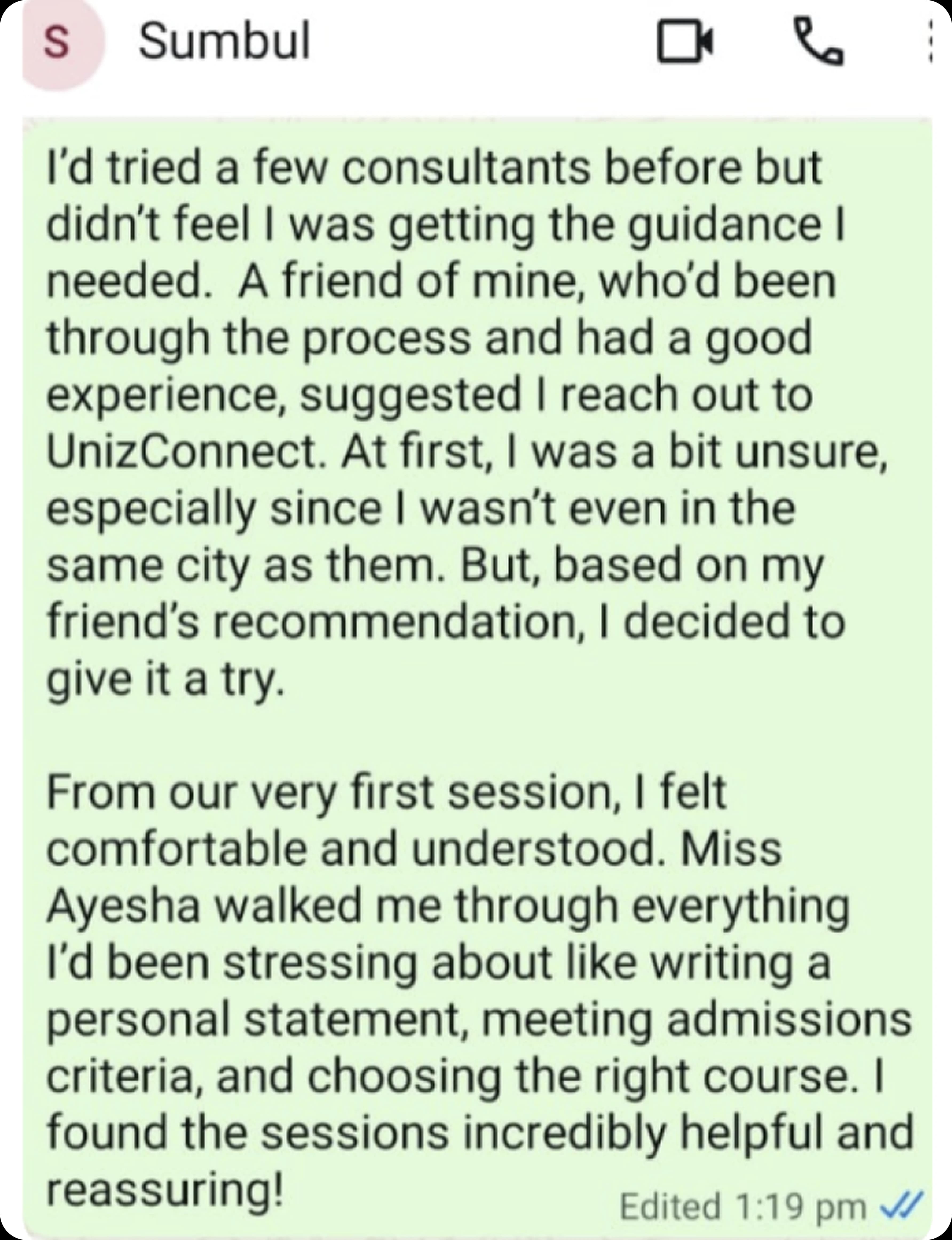 Student success review 2